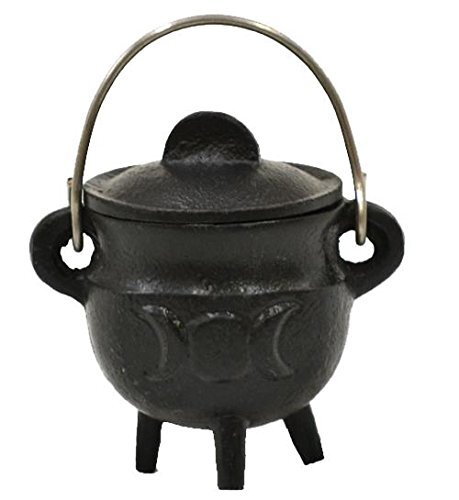 Small cast iron cauldron - cast,