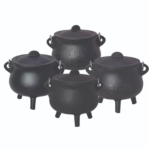Cast iron cauldron with lid - cauldron,