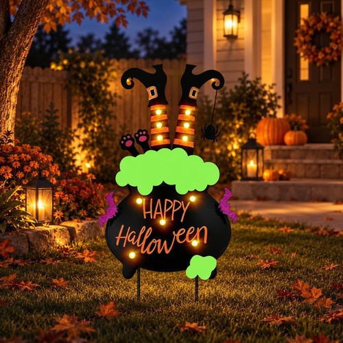 Light witch cauldron - light-up,